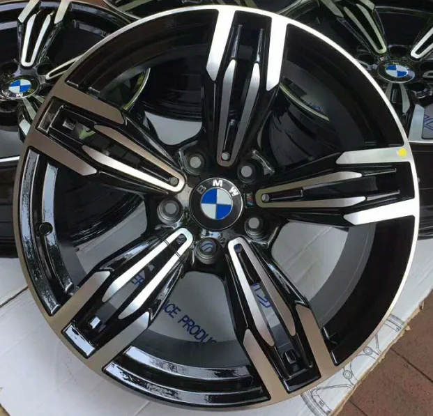 803-01 Black Machined alloy wheel