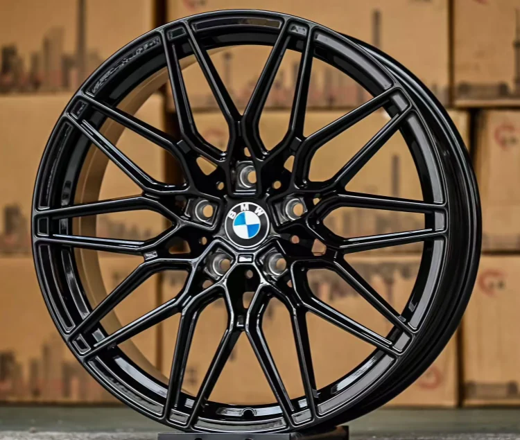 DQ012 Gloss Black / Sandblasted Bronze alloy wheel