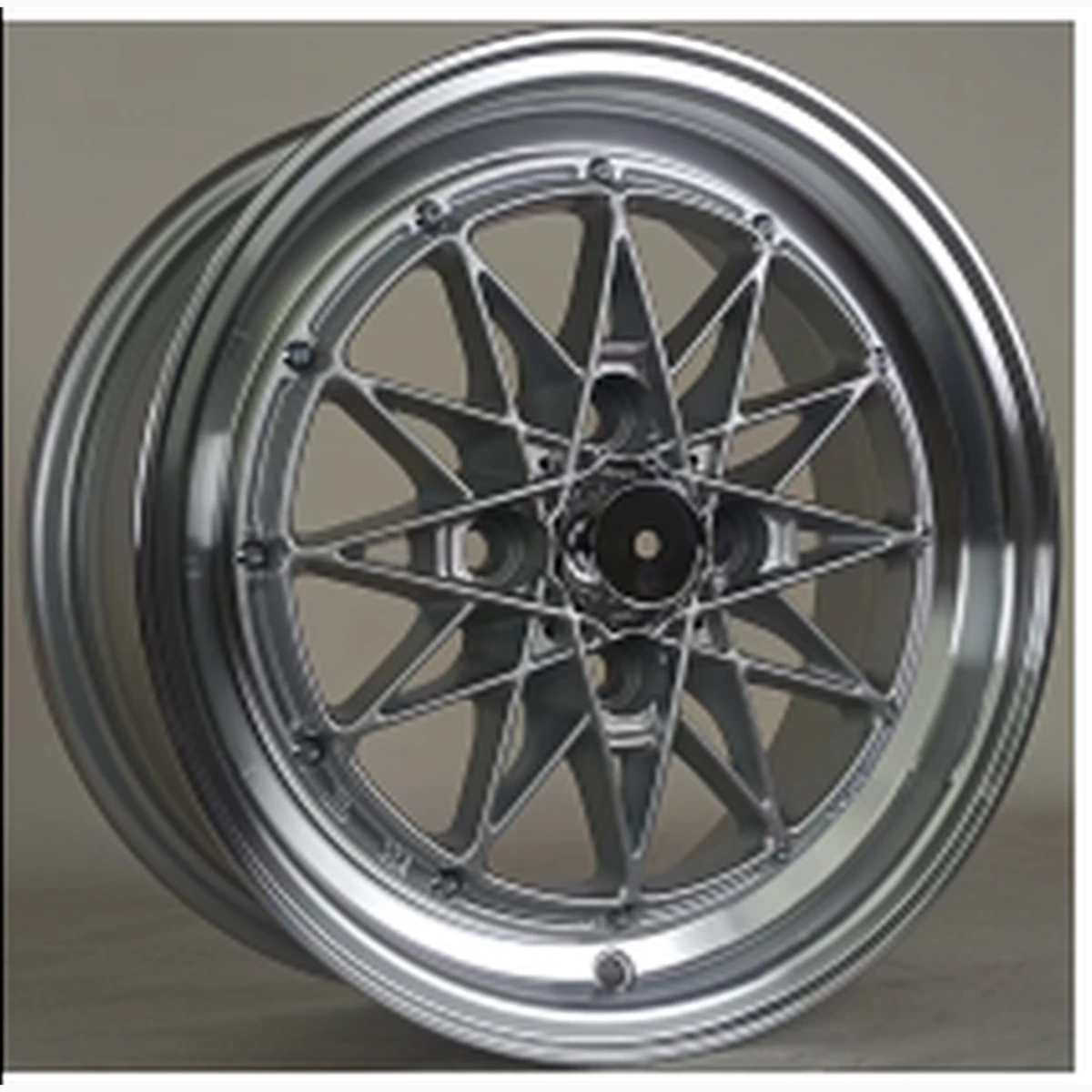 GL013 Silver with Rivet Details (SML) / Gunmetal with Machined Face and Rivet Details (GGMY) alloy wheel